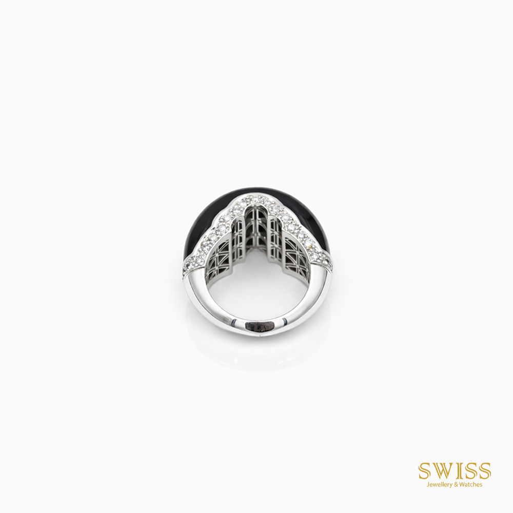 Carrera y Carrera Onyx Diamond Ring DA11850 White Gold