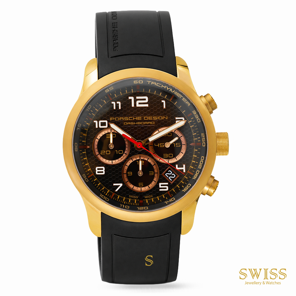 Porsche Design Dashboard Chronograph Gold PVD