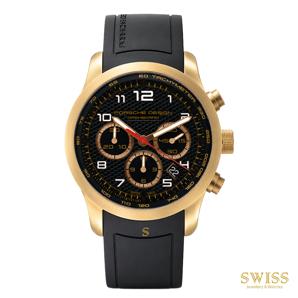 Porsche Design Dashboard Chronograph Gold PVD