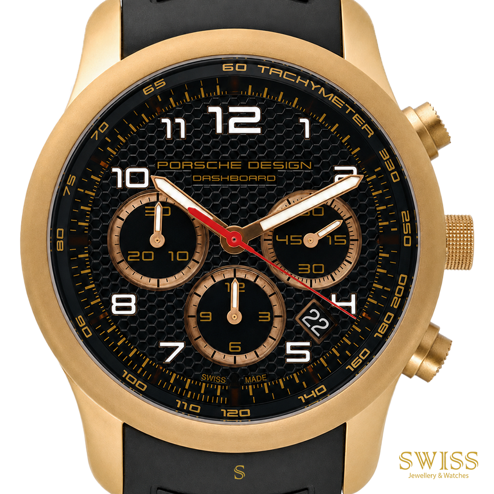 Porsche Design Dashboard Chronograph Gold PVD