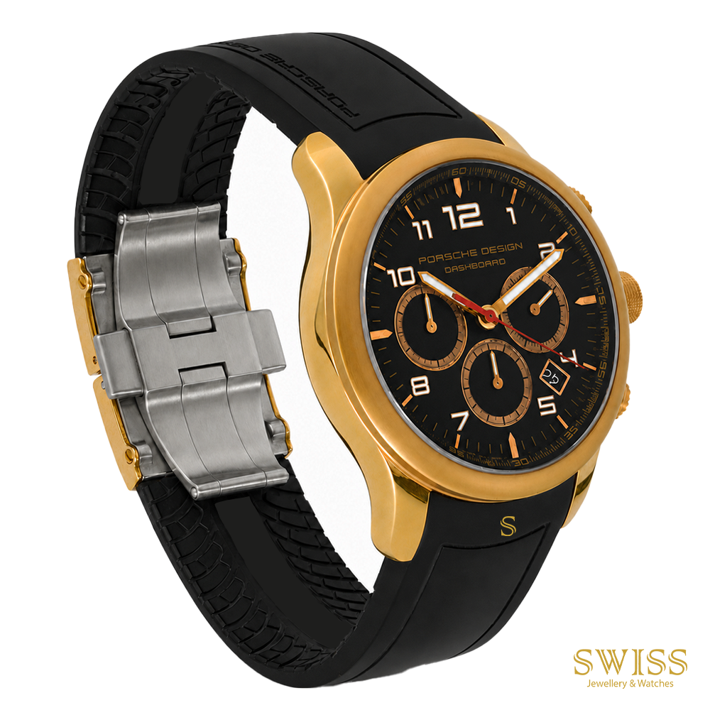 Porsche Design Dashboard Chronograph Gold PVD