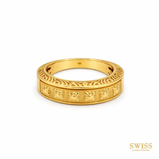 Carrera y Carrera Gold Heritage Band Ring DA11869