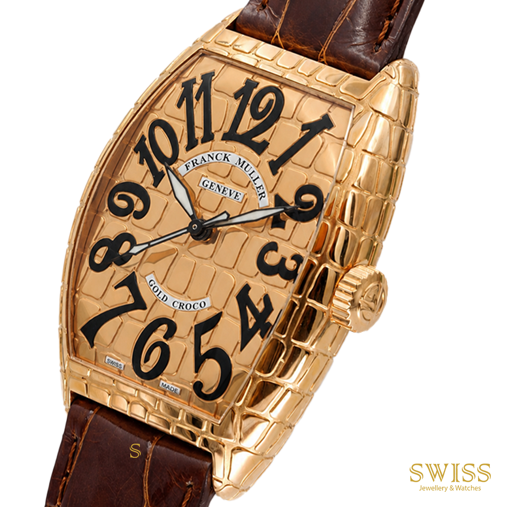 Franck Muller Cintrée Curvex Croco Rose Gold