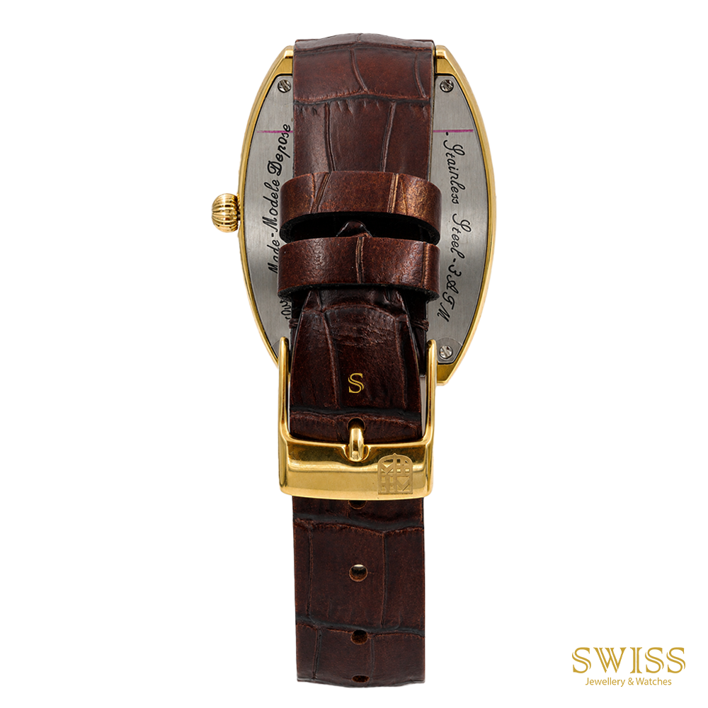 Frederique Constant Classics Carrée Gold Tone Quartz Watch