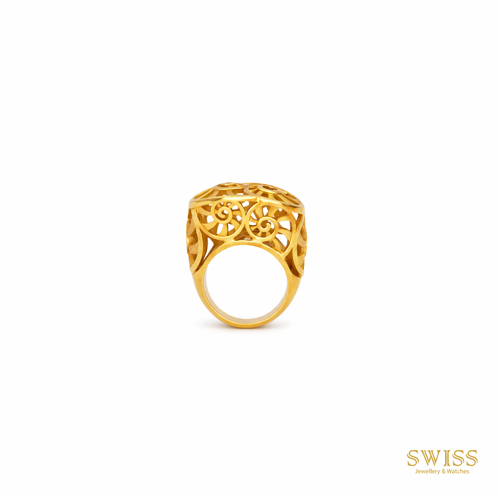 Carrera y Carrera Filigree Gold Dome Ring DA12350