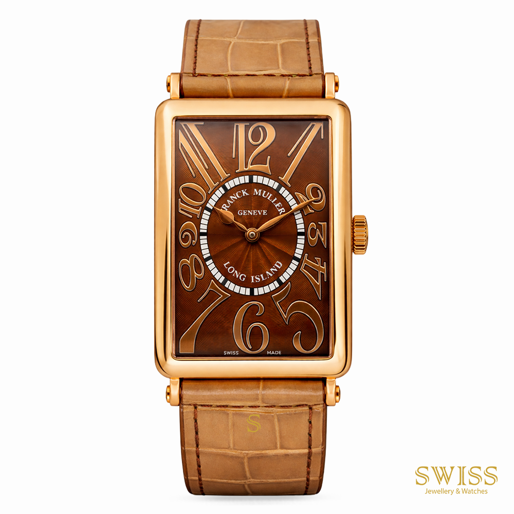 Franck Muller Long Island Rose Gold Brown Dial