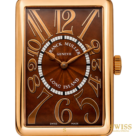 Franck Muller Long Island Rose Gold Brown Dial