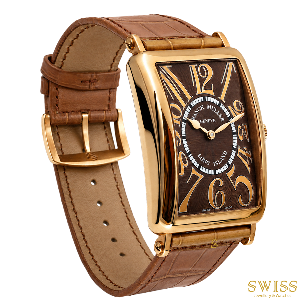 Franck Muller Long Island Rose Gold Brown Dial