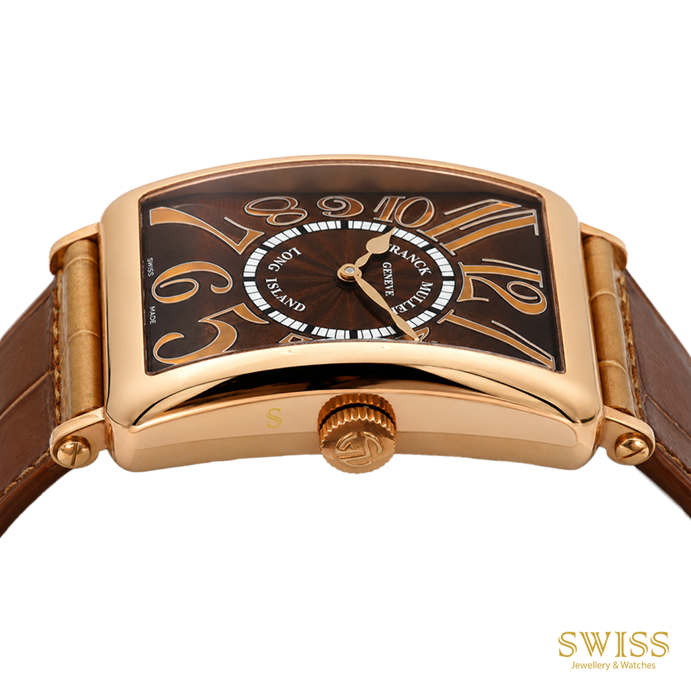 Franck Muller Long Island Rose Gold Brown Dial