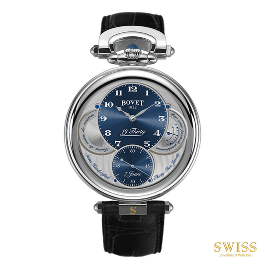 Bovet 19Thirty Fleurier Blue Dial Stainless Steel