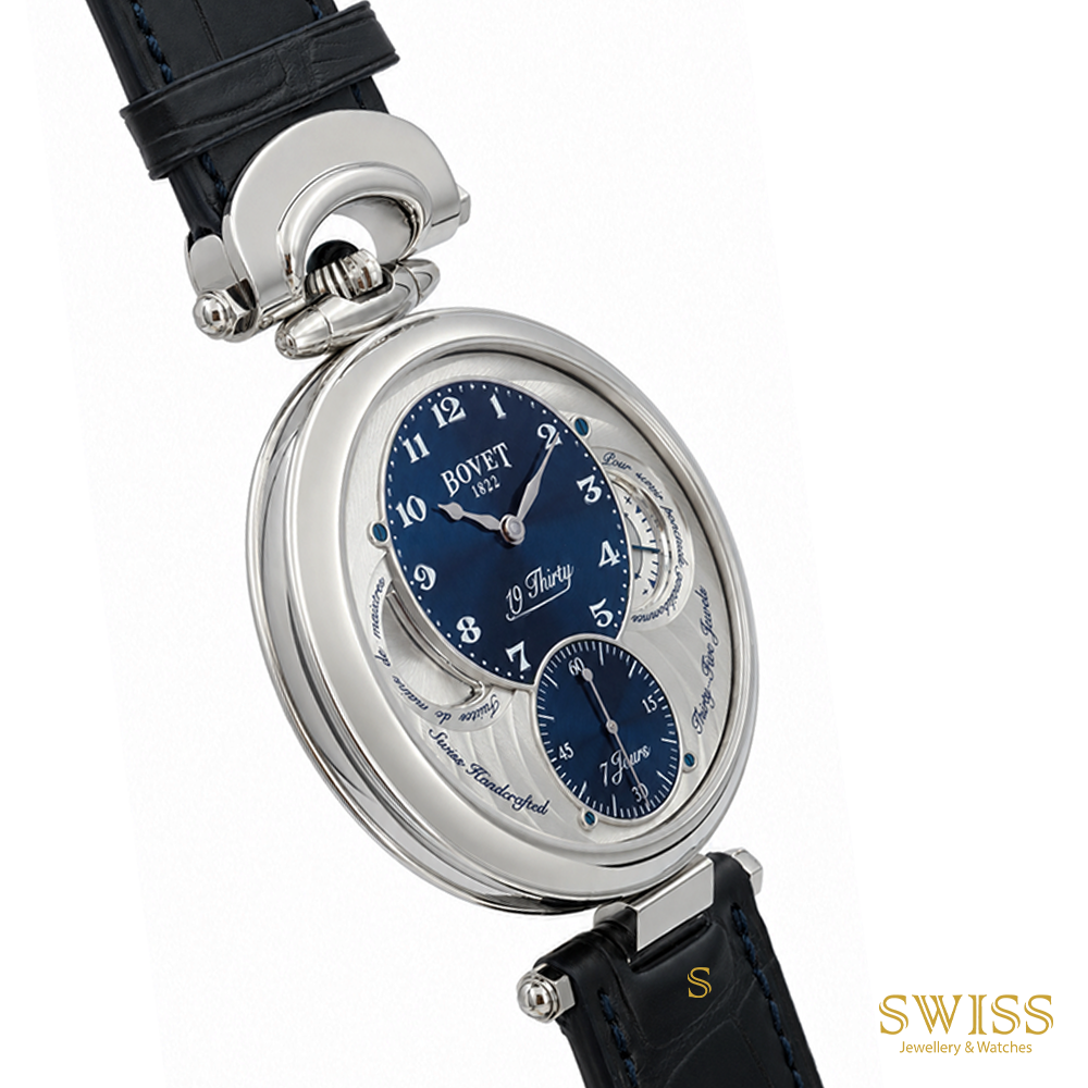 Bovet 19Thirty Fleurier Blue Dial Stainless Steel