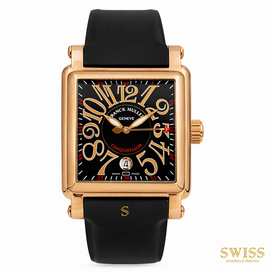 Franck Muller Conquistador Rose Gold Black Dial