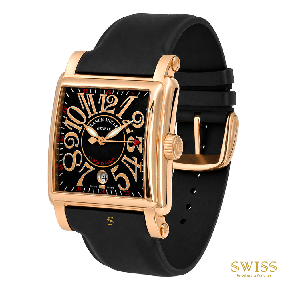 Franck Muller Conquistador Rose Gold Black Dial