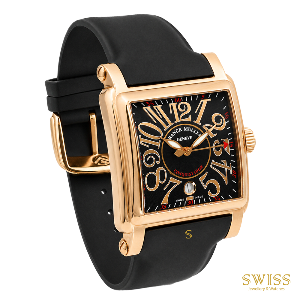 Franck Muller Conquistador Rose Gold Black Dial