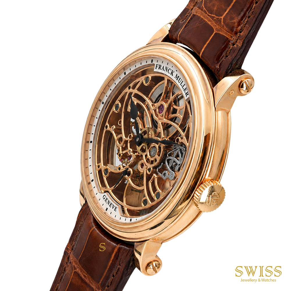 Franck Muller Skeleton Rose Gold Openworked Dial