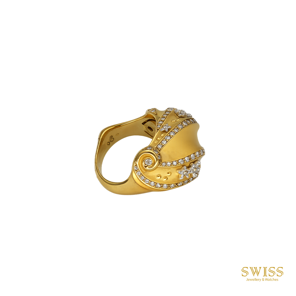 Carrera y Carrera Galaxy Diamond Ring Yellow Gold DA12421