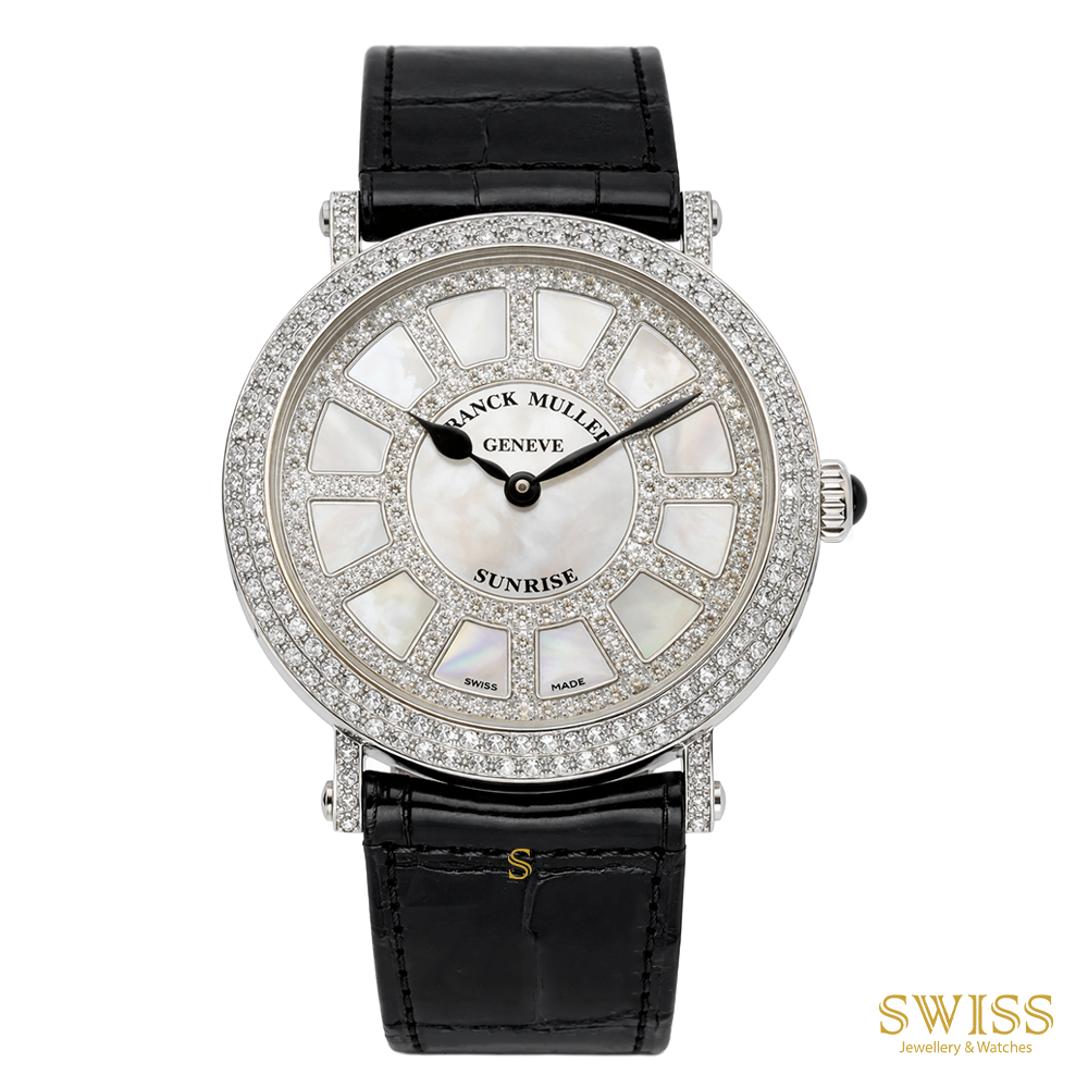 Franck Muller Round Diamond Sunrise – White Gold Elegance