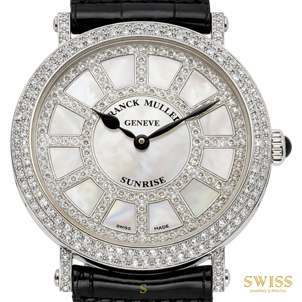 Franck Muller Round Diamond Sunrise – White Gold Elegance