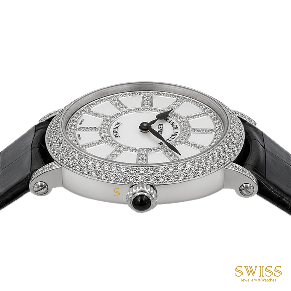 Franck Muller Round Diamond Sunrise – White Gold Elegance