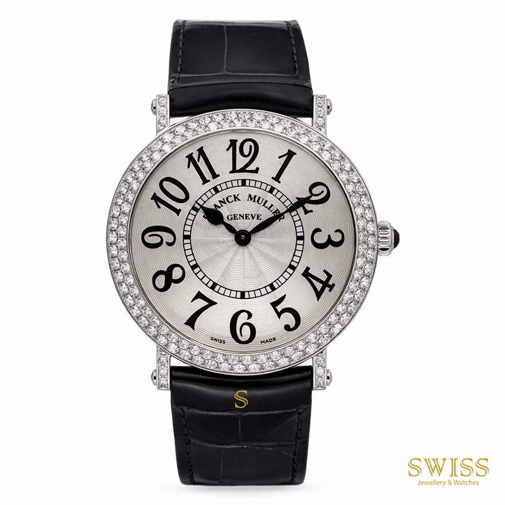 Franck Muller Round Diamond Bezel Stainless Steel