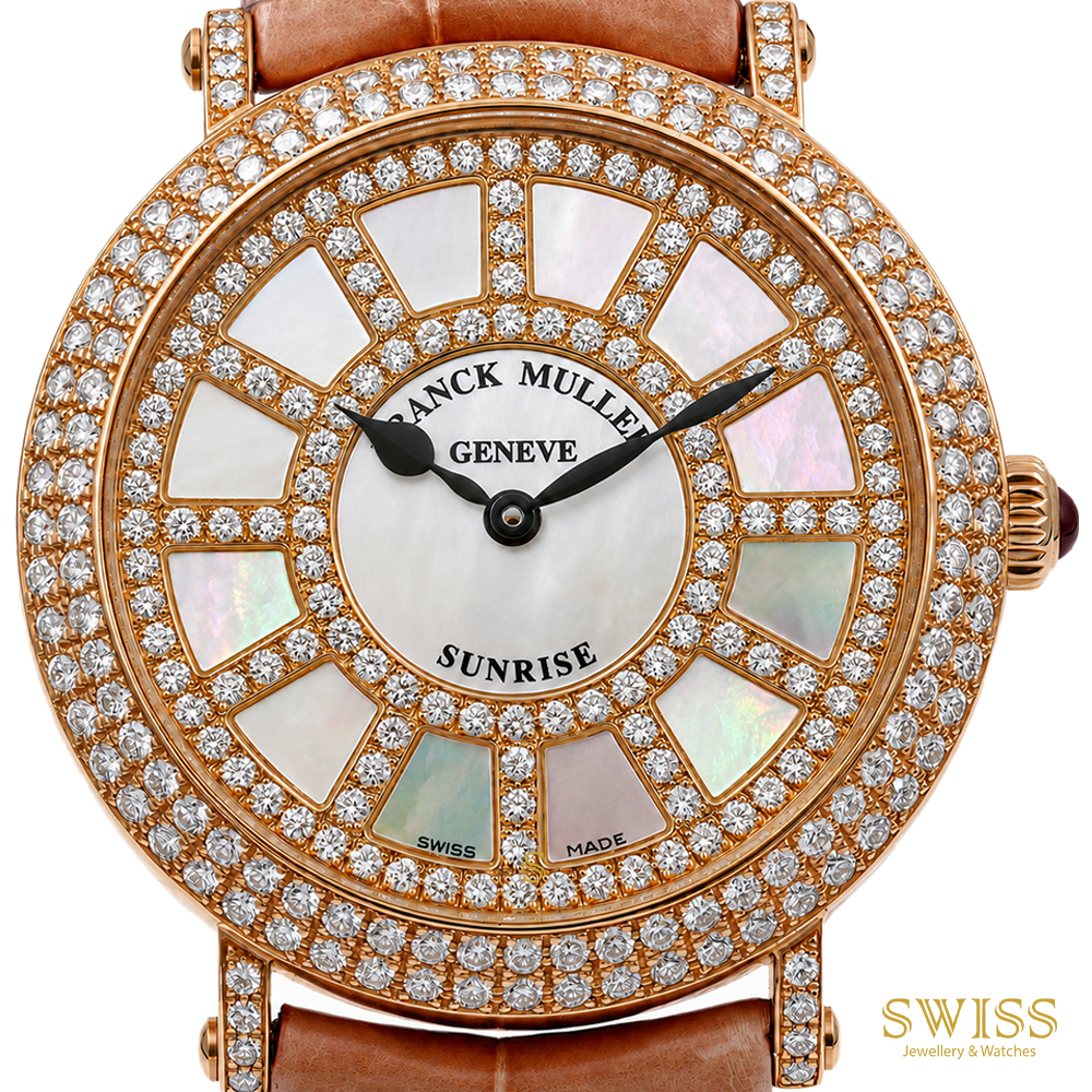 Franck Muller Sunrise Diamond Rose Gold MOP Dial