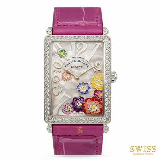 Franck Muller Long Island Diamond MOP Floral Dial