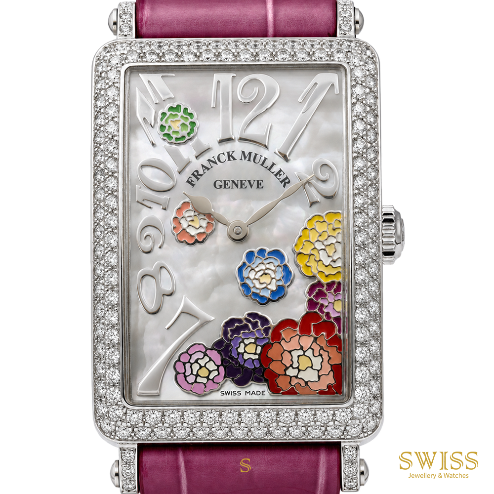 Franck Muller Long Island Diamond MOP Floral Dial