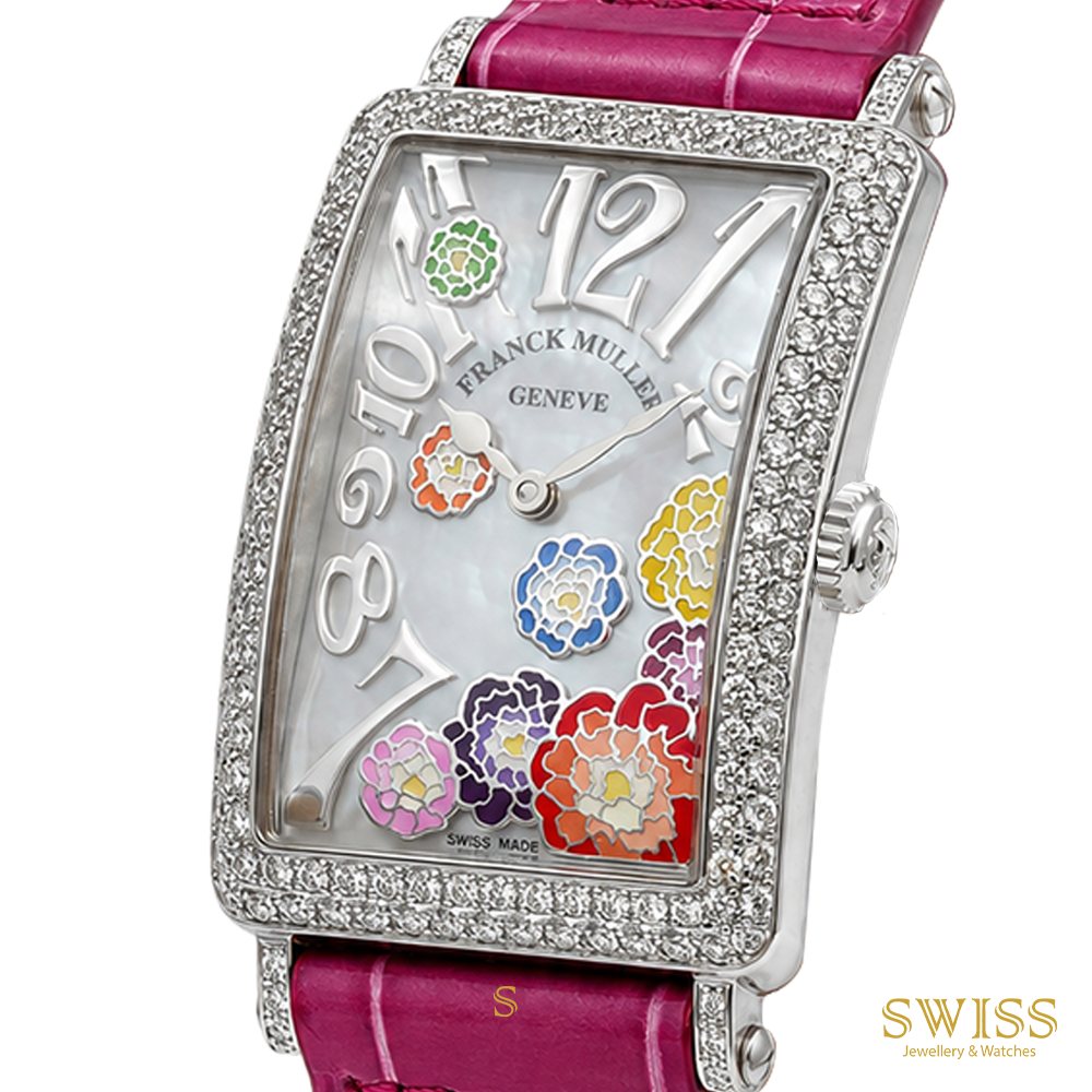 Franck Muller Long Island Diamond MOP Floral Dial