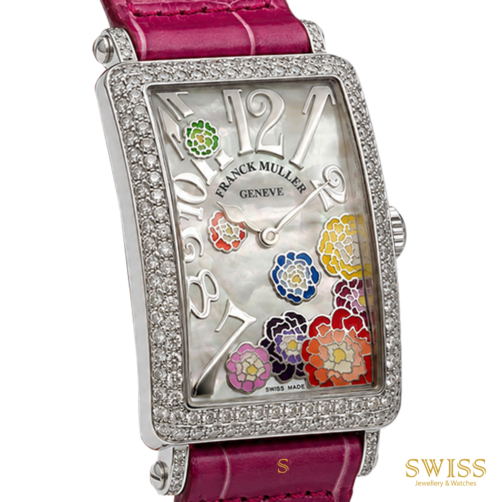Franck Muller Long Island Diamond MOP Floral Dial