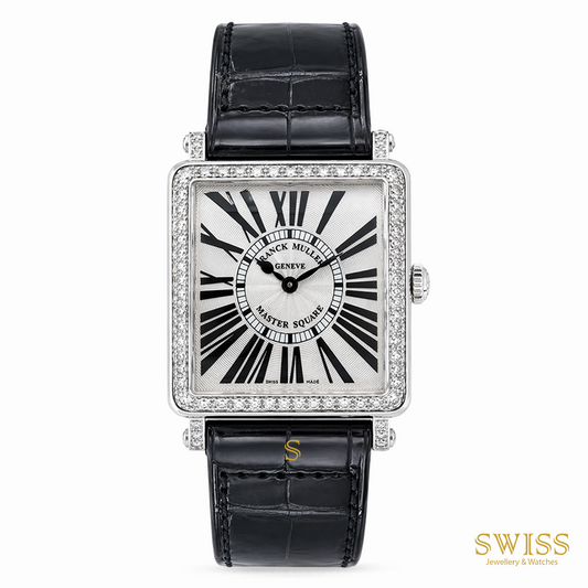 Franck Muller Master Square Diamond Quartz White Gold
