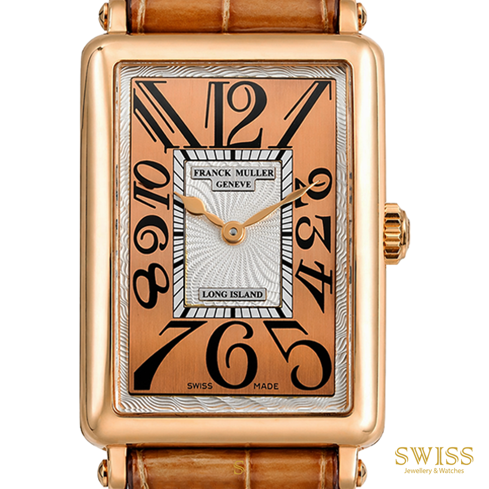 Franck Muller Long Island Flame Dial Rose Gold Quartz