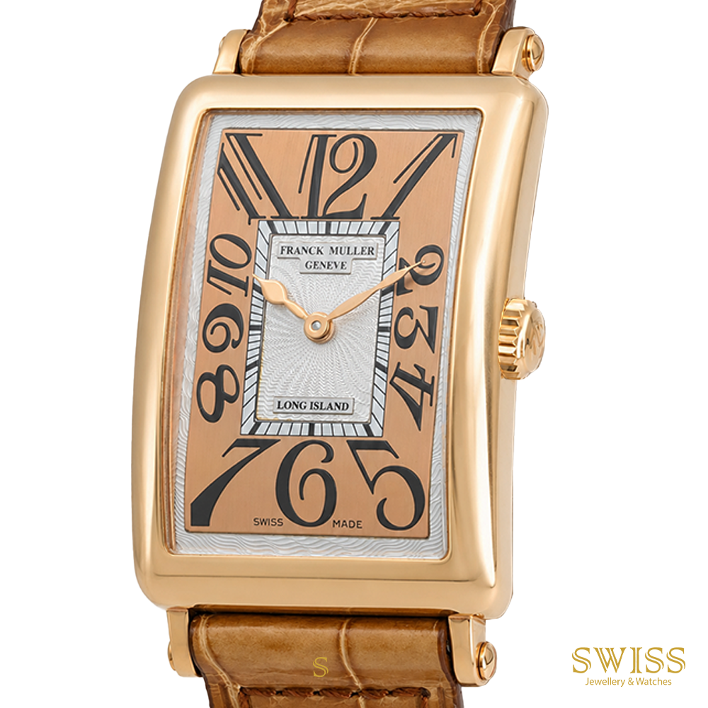 Franck Muller Long Island Flame Dial Rose Gold Quartz