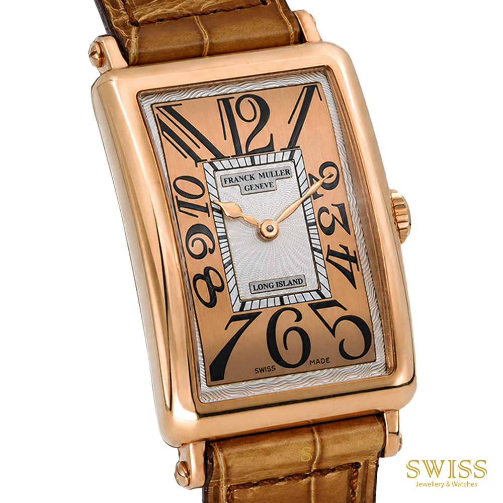 Franck Muller Long Island Flame Dial Rose Gold Quartz