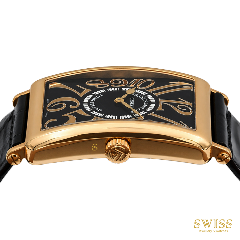 Franck Muller Long Island Black Dial Rose Gold