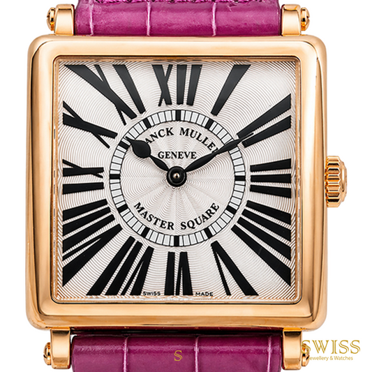 Franck Muller Master Square Rose Gold Purple Strap