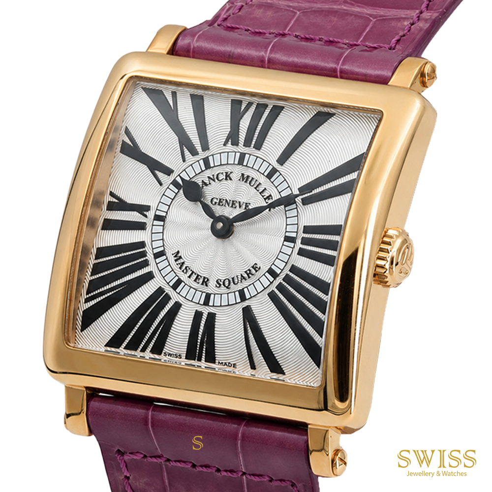Franck Muller Master Square Rose Gold Purple Strap