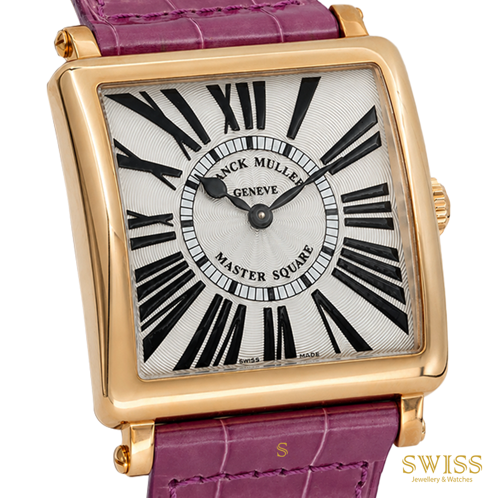 Franck Muller Master Square Rose Gold Purple Strap