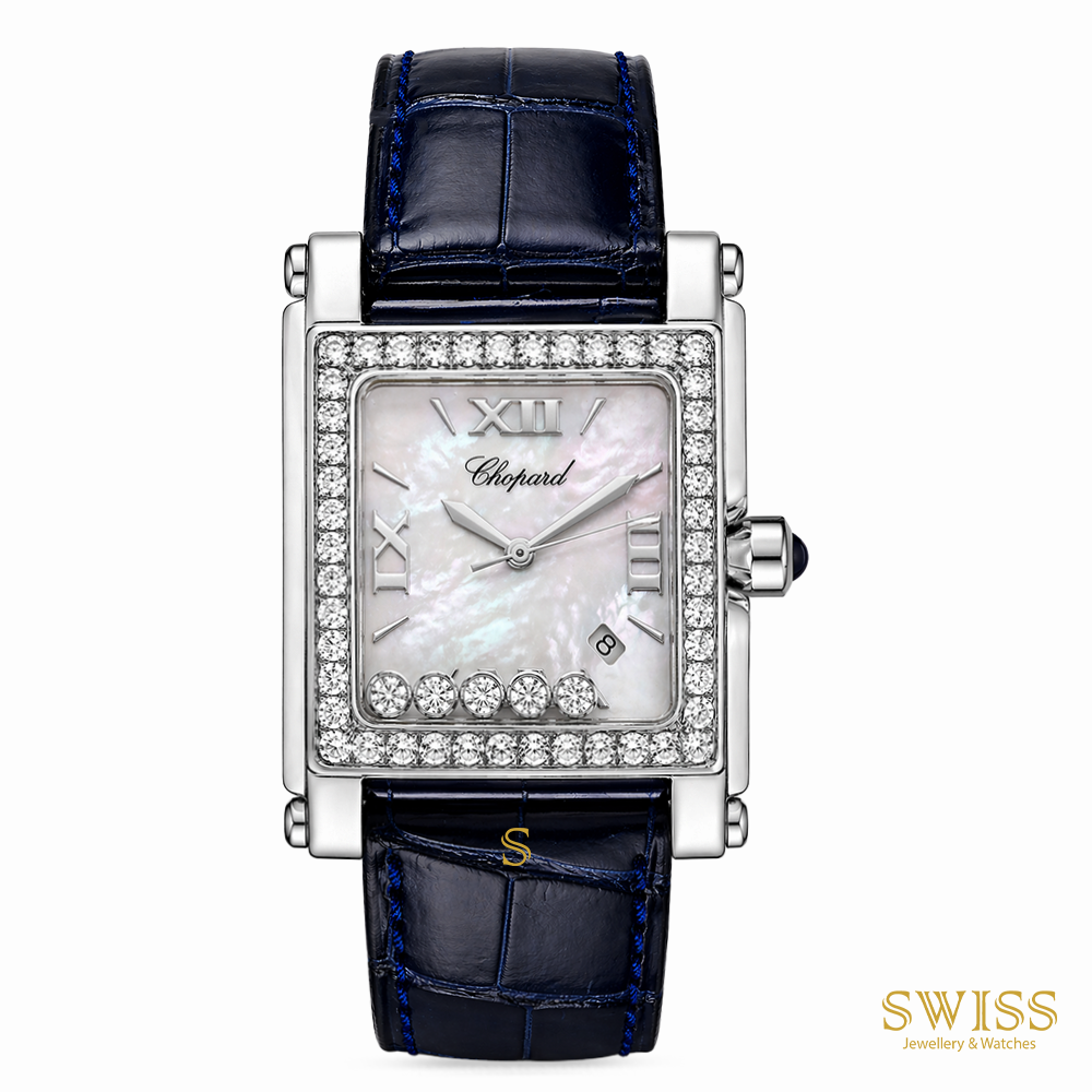 Chopard Happy Sport Square Diamond Mother-of-Pearl Dial