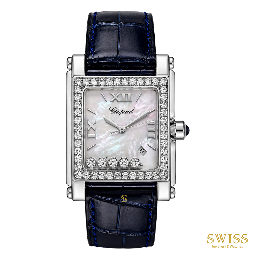 Chopard Happy Sport Square Diamond Mother-of-Pearl Dial