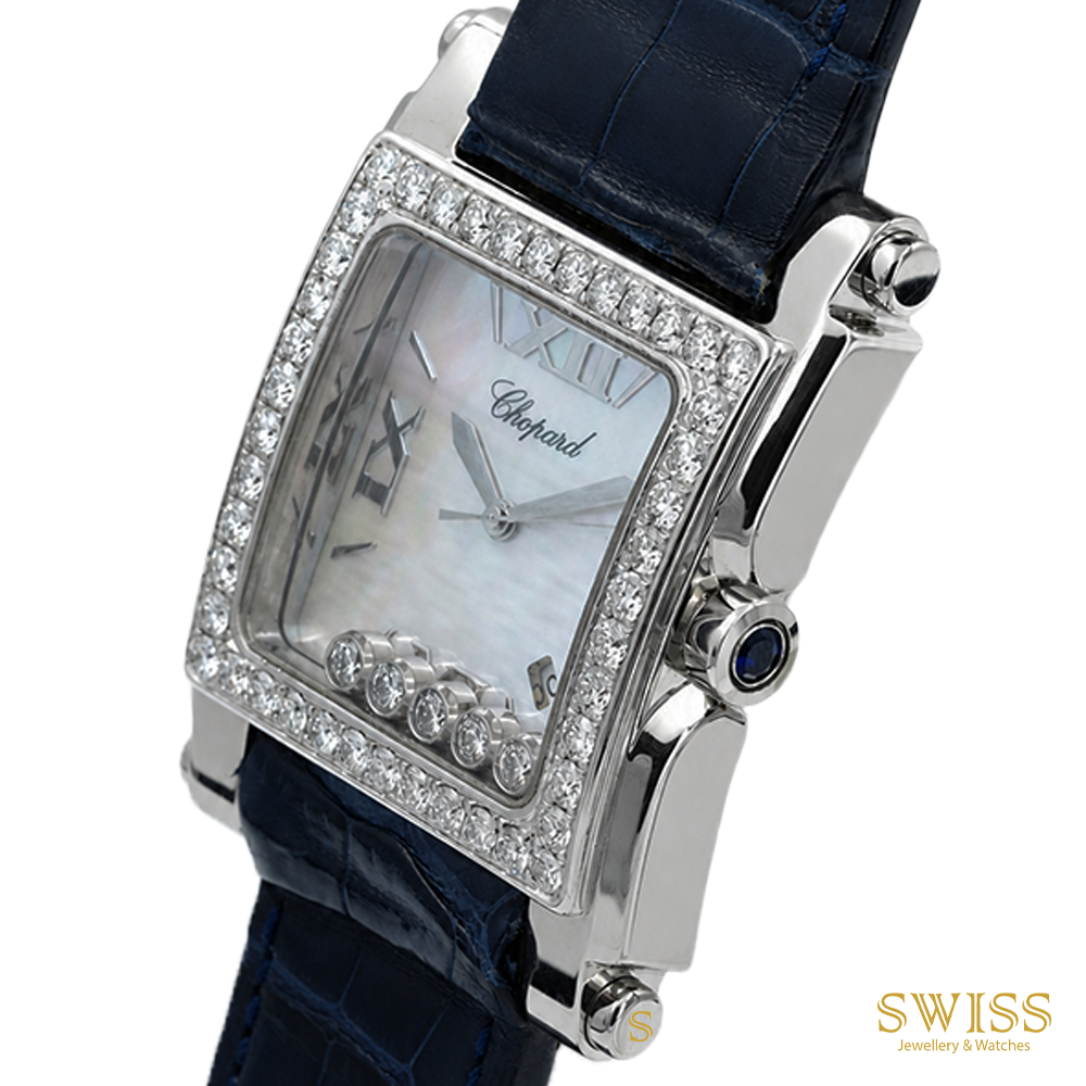 Chopard Happy Sport Square Diamond Mother-of-Pearl Dial