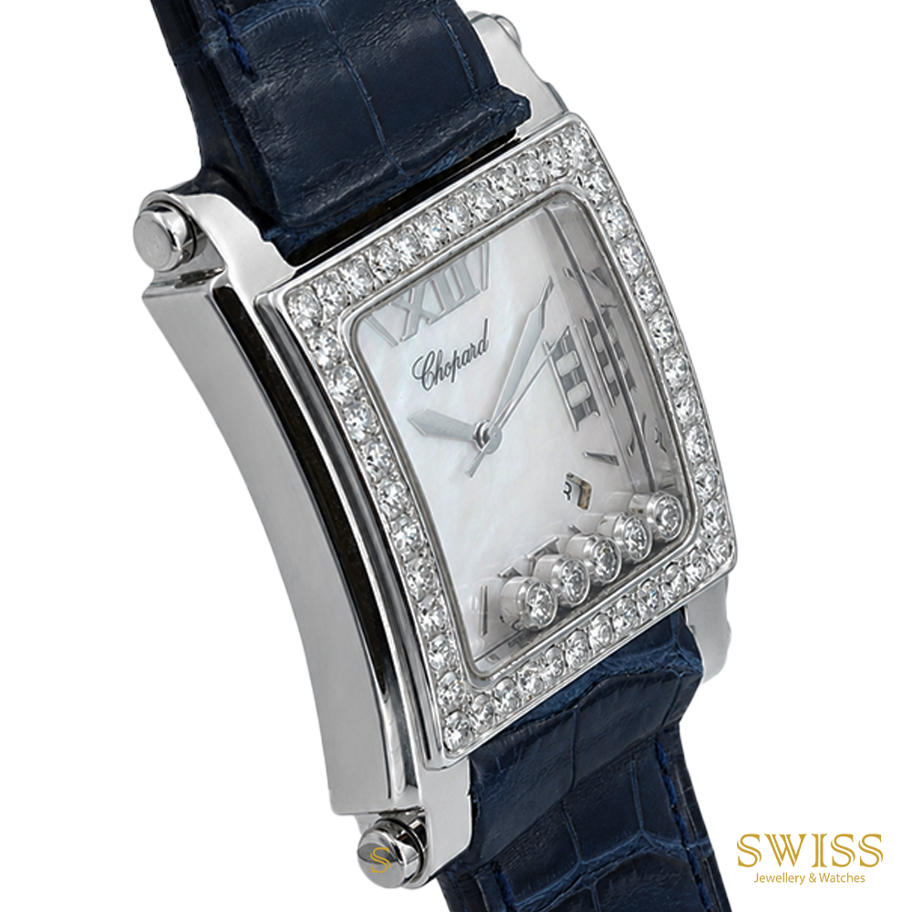 Chopard Happy Sport Square Diamond Mother-of-Pearl Dial