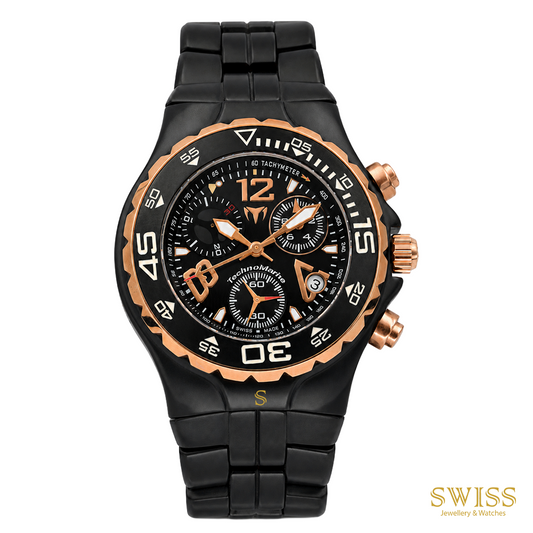 TechnoMarine UF6 Chronograph Black PVD & Rose Gold