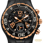 TechnoMarine UF6 Chronograph Black PVD & Rose Gold