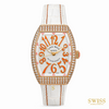 Franck Muller Vanguard Diamond Orange Numerals Rose Gold Watch