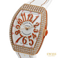 Franck Muller Vanguard Diamond Orange Numerals Rose Gold Watch