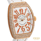 Franck Muller Vanguard Diamond Orange Numerals Rose Gold Watch