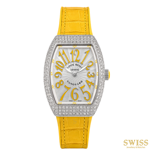 Franck Muller Vanguard Diamond Yellow Accents Ladies Watch