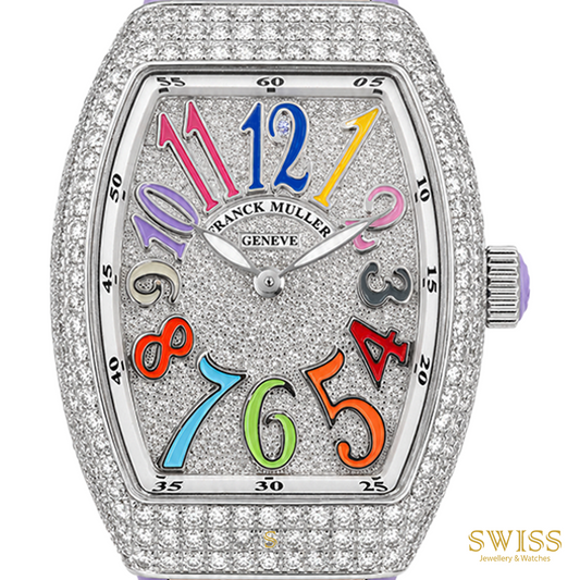 Franck Muller Vanguard Color Dreams Full Diamond Ladies Watch