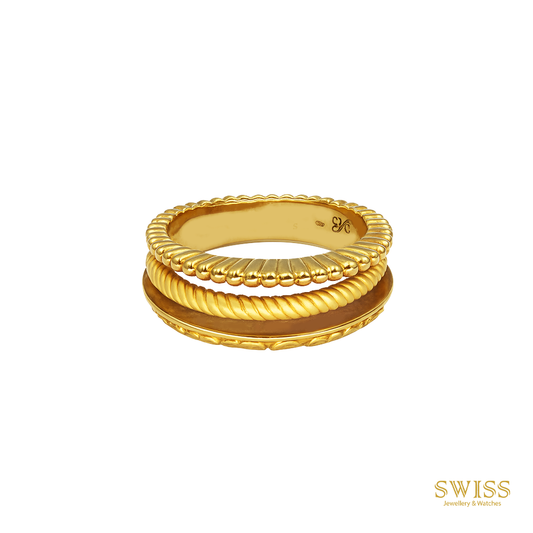 Carrera y Carrera Gold Trio Band Ring DA1270201