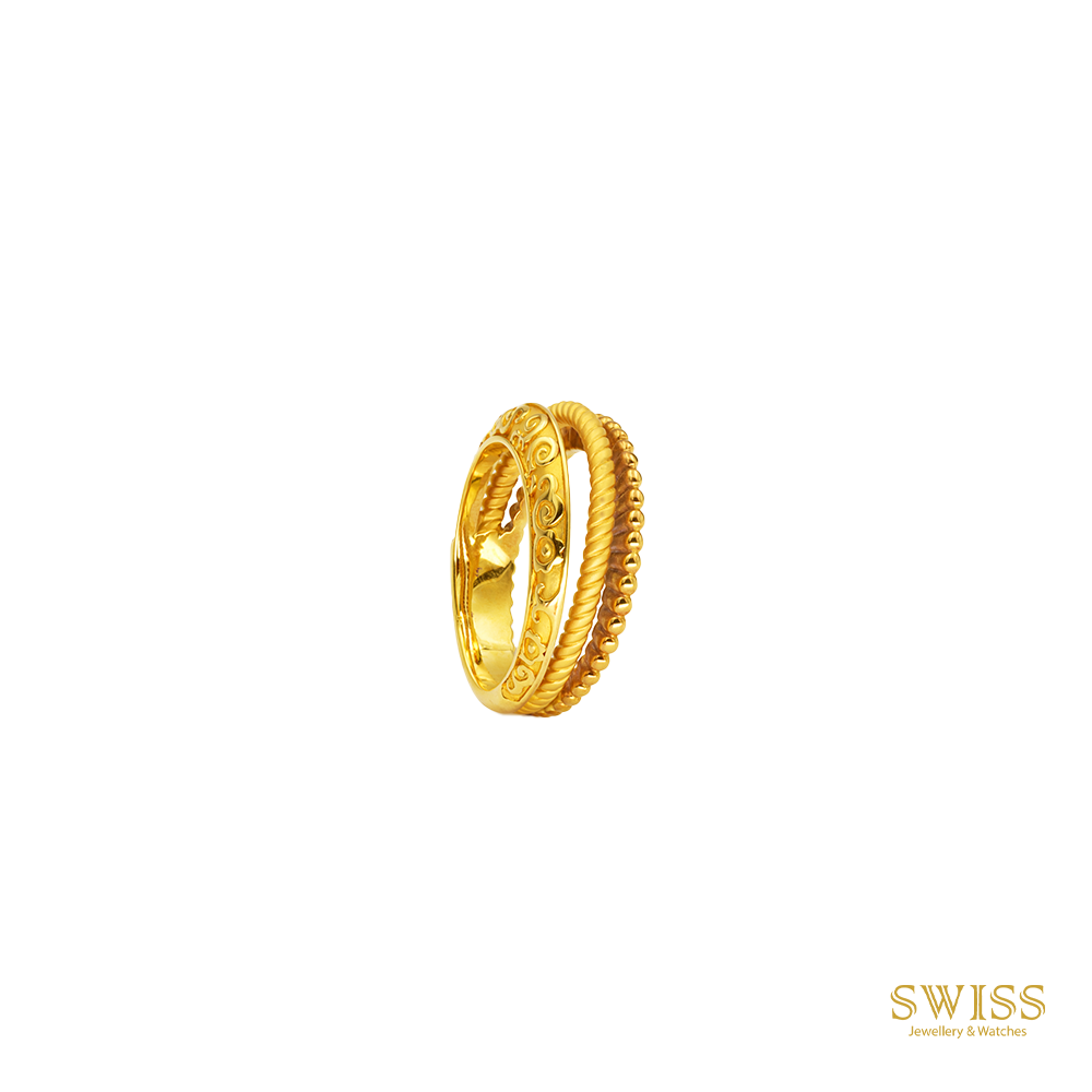 Carrera y Carrera Gold Trio Band Ring DA1270201